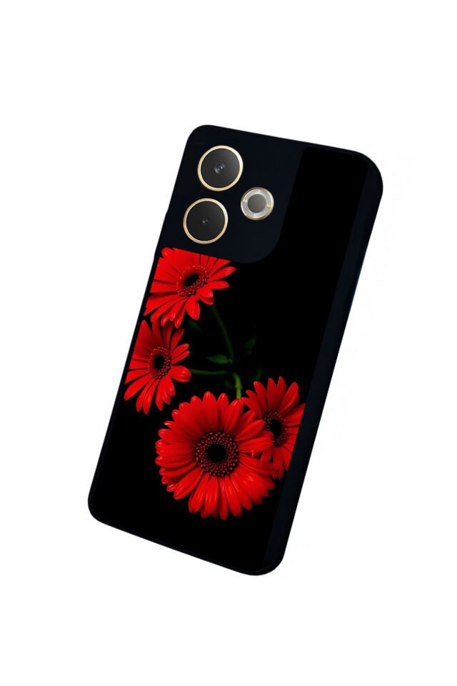 Oppo A5 Pro Uyumlu Cicek Tasarımlı Glossy Premium Kılıf