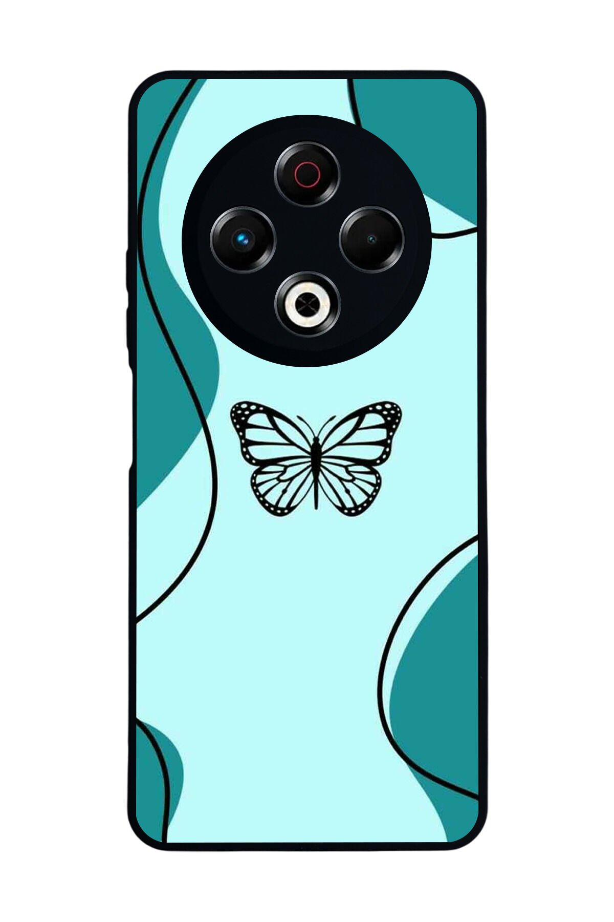 Tecno Spark 30 Uyumlu Kelebek Tasarımlı Glossy Premium Kılıf