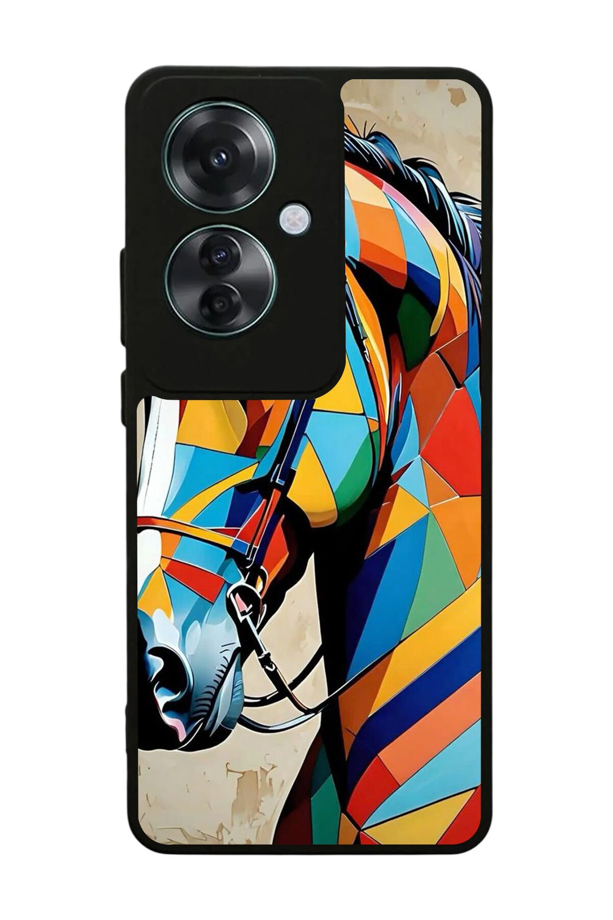 Oppo Reno 11F Uyumlu At Horse Tasarımlı Glossy Premium Kılıf