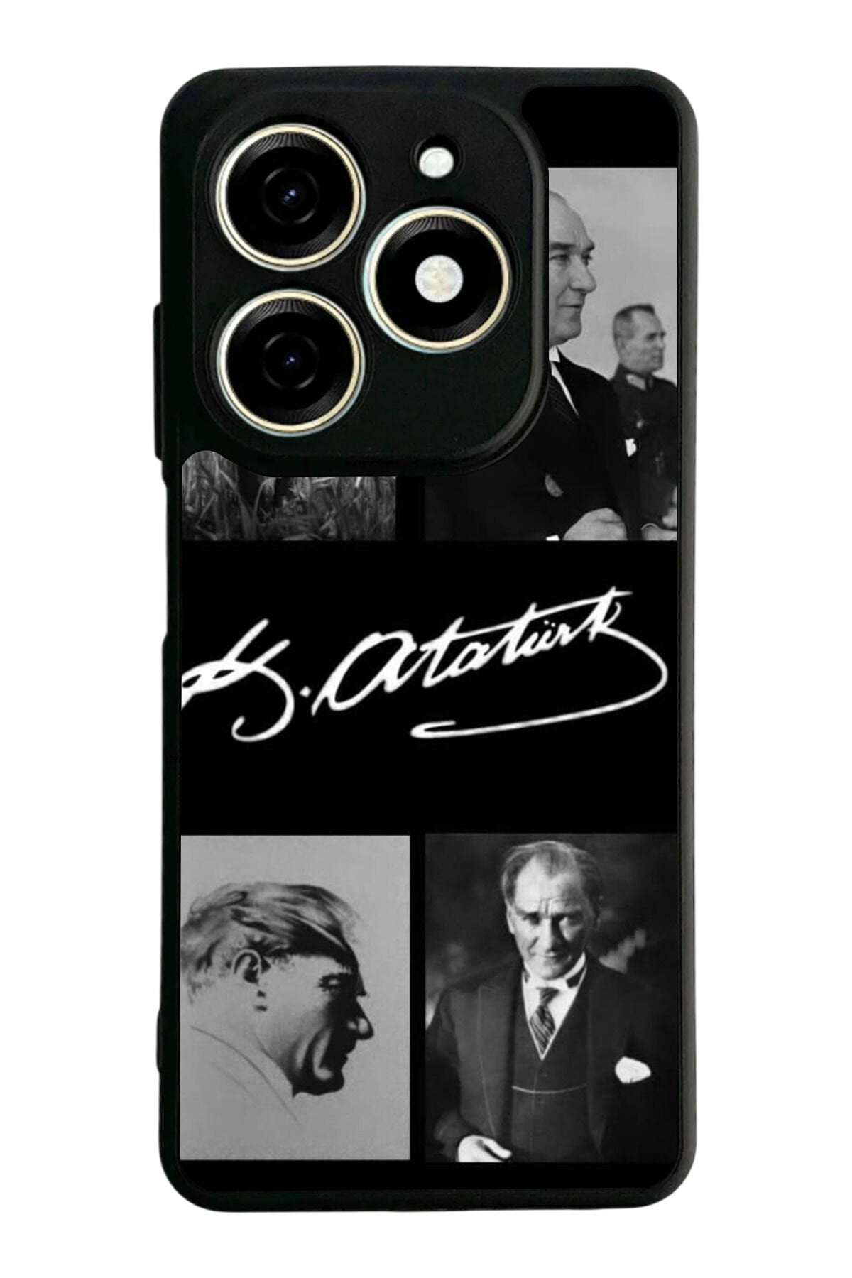 Infınıx Smart 8 Pro Uyumlu Mustafa Kemal Ataturk Tasarımlı Glossy Premium Kılıf