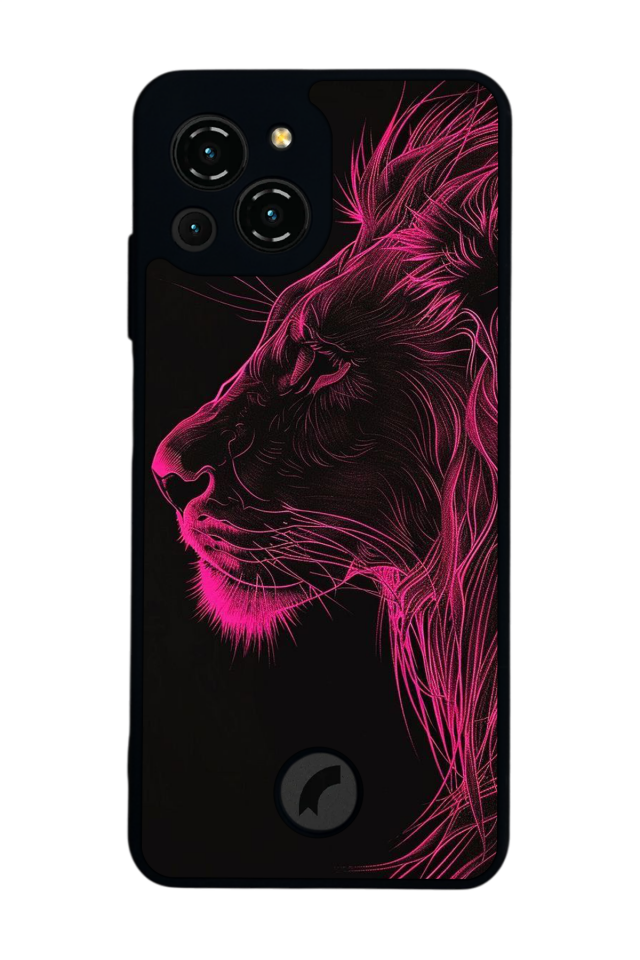 Reeder S23 Pro Max Uyumlu Aslan Tasarımlı Glossy Premium Kılıf