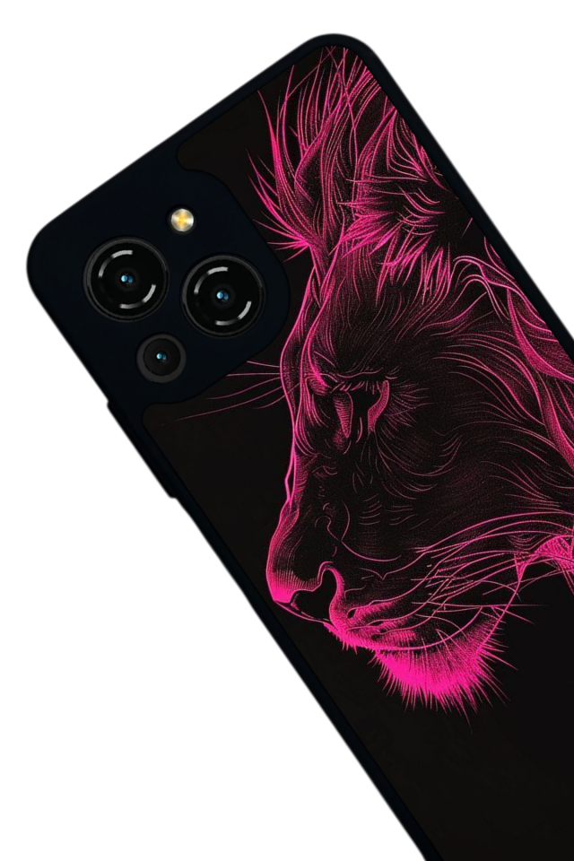 Reeder S23 Pro Max Uyumlu Aslan Tasarımlı Glossy Premium Kılıf