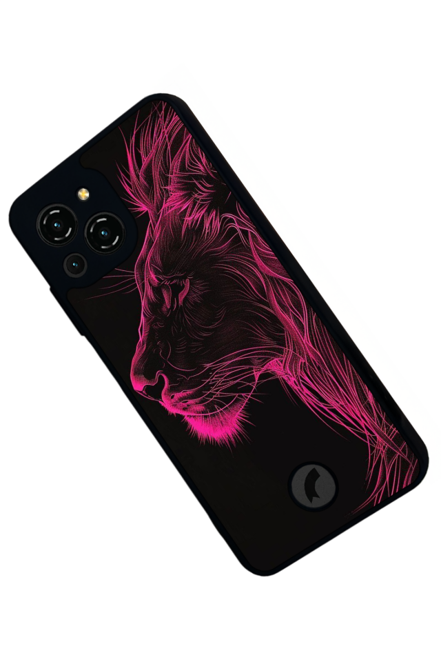 Reeder S23 Pro Max Uyumlu Aslan Tasarımlı Glossy Premium Kılıf