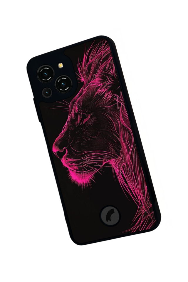 Reeder S23 Pro Max Uyumlu Aslan Tasarımlı Glossy Premium Kılıf