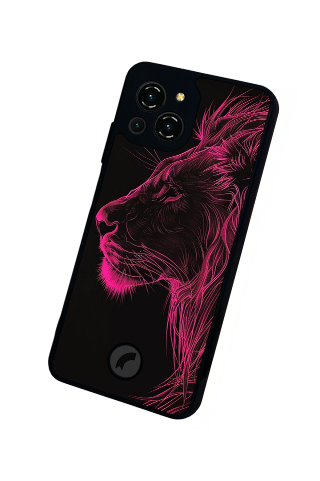 Reeder S23 Pro Max Uyumlu Aslan Tasarımlı Glossy Premium Kılıf