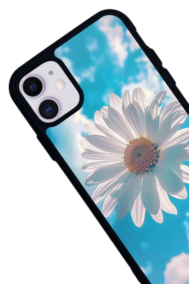 iPhone 11 Uyumlu Cicek Tasarımlı Glossy Premium Kılıf