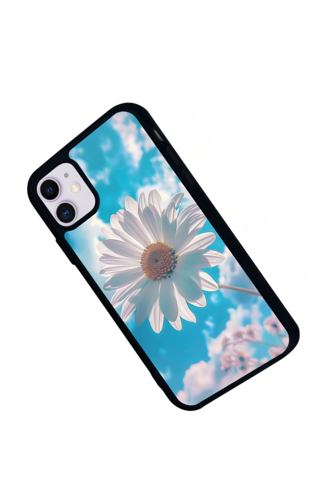 iPhone 11 Uyumlu Cicek Tasarımlı Glossy Premium Kılıf