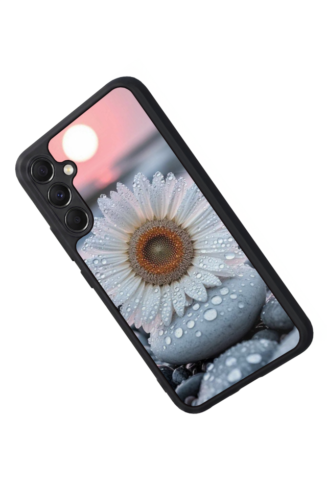 Samsung Galaxy M34 Uyumlu Cicek Tasarımlı Glossy Premium Kılıf