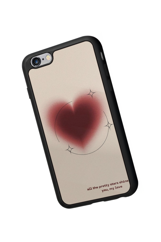 iPhone 6s Plus Uyumlu Kalp Love Tasarımlı Glossy Premium Kılıf
