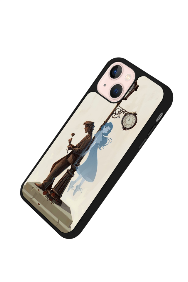 iPhone 15 Plus Uyumlu  Kalp Love Tasarımlı Glossy Premium Kılıf