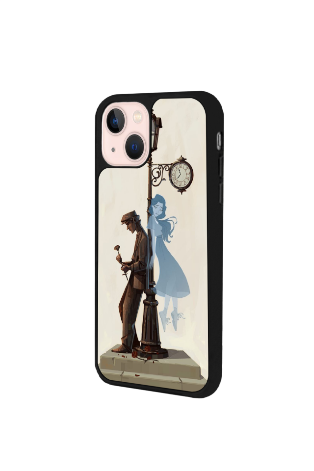 iPhone 15 Plus Uyumlu  Kalp Love Tasarımlı Glossy Premium Kılıf