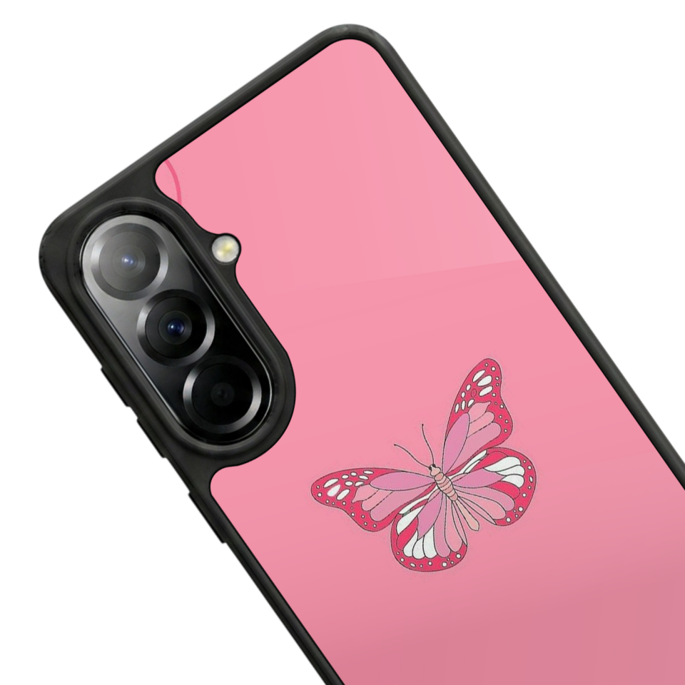 Samsung Galaxy A57 Uyumlu Kelebek Tasarımlı Glossy Premium Kılıf