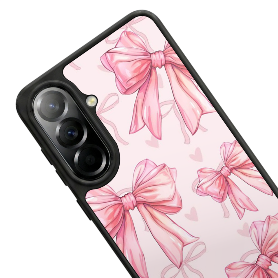 Samsung Galaxy A37 Uyumlu Kurdele Tasarımlı Glossy Premium Kılıf