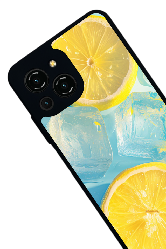 Reeder S23 Pro Max Uyumlu Limon Tasarımlı Glossy Premium Kılıf