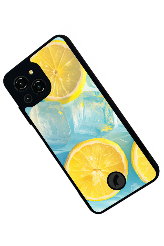 Reeder S23 Pro Max Uyumlu Limon Tasarımlı Glossy Premium Kılıf