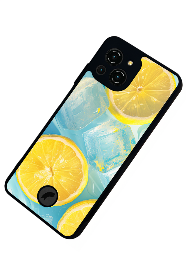 Reeder S23 Pro Max Uyumlu Limon Tasarımlı Glossy Premium Kılıf