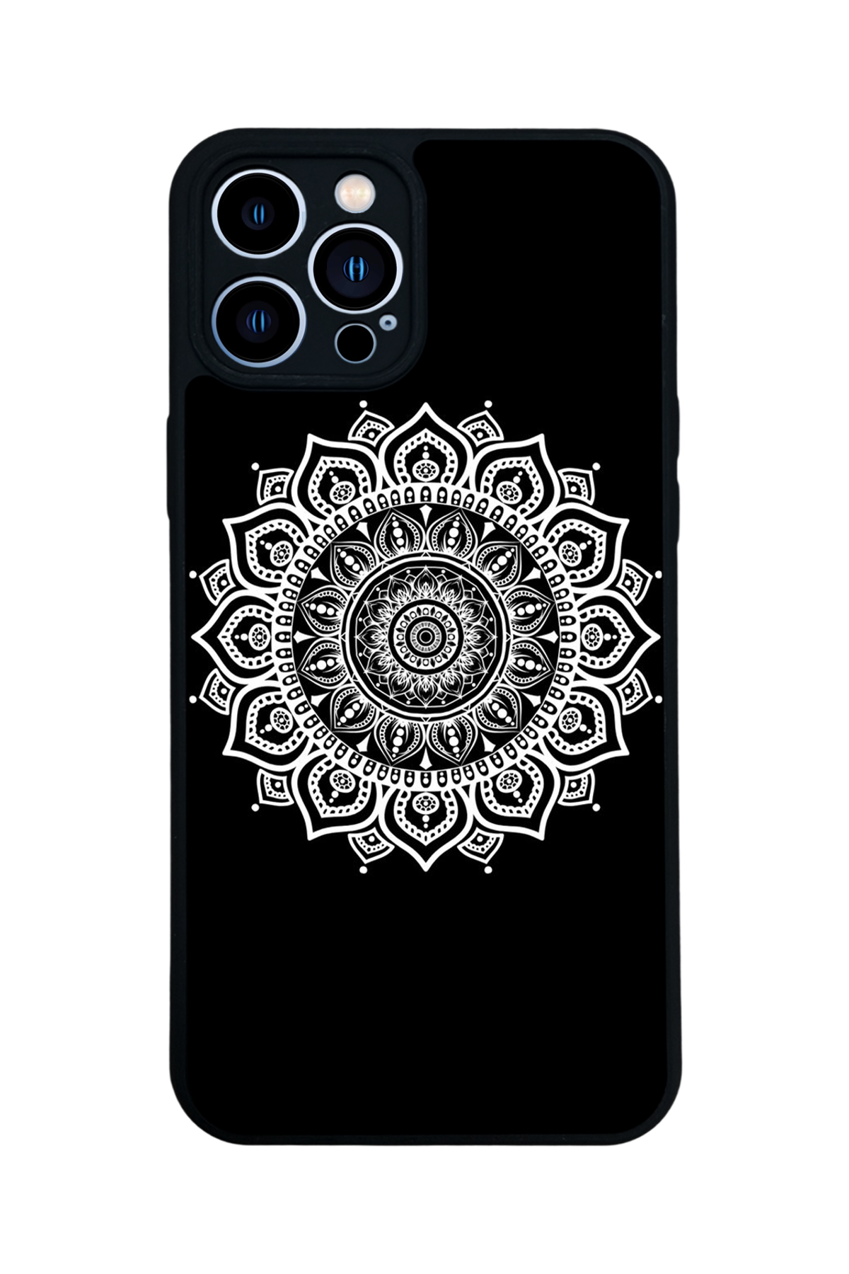 iPhone 13 Pro Max Uyumlu Mandala Tasarımlı Glossy Premium Kılıf