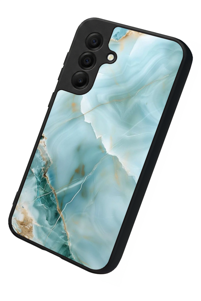 Samsung Galaxy A17 Uyumlu Mermer Marble Tasarımlı Glossy Premium Kılıf