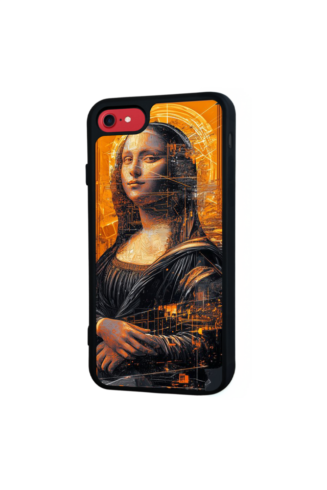 iPhone SE Uyumlu Monalisa Tasarımlı Glossy Premium Kılıf