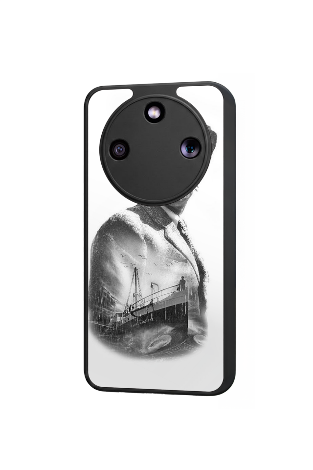 Honor Magic 8 Lite Uyumlu Mustafa Kemal Ataturk Tasarımlı Glossy Premium Kılıf