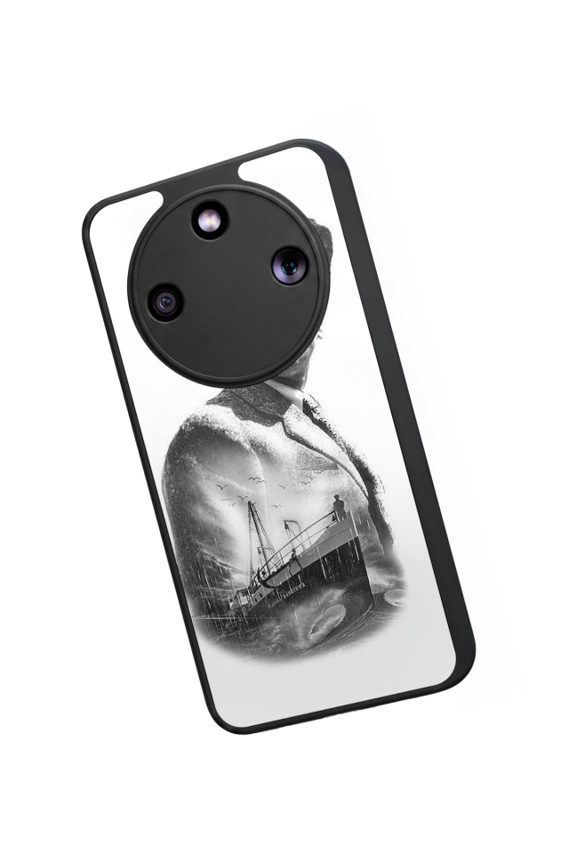 Honor Magic 8 Lite Uyumlu Mustafa Kemal Ataturk Tasarımlı Glossy Premium Kılıf