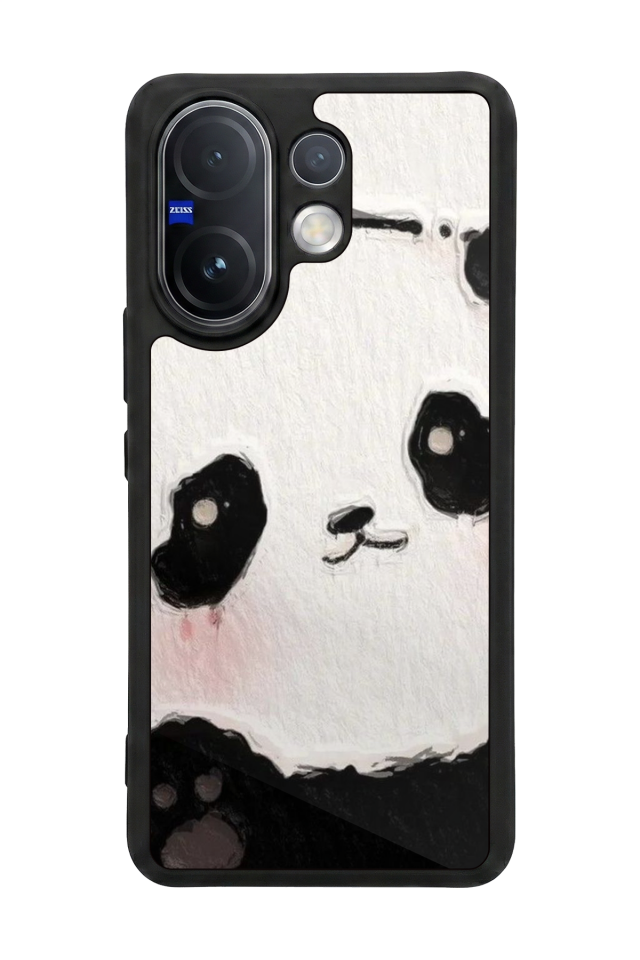Vivo V60 Uyumlu Panda Tasarımlı Glossy Premium Kılıf