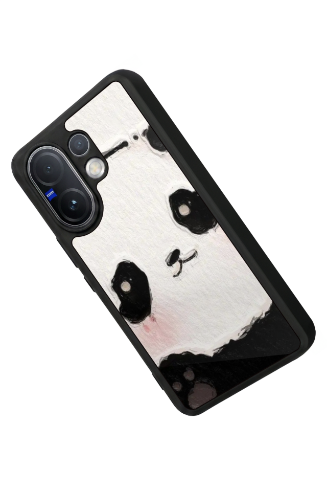 Vivo V60 Uyumlu Panda Tasarımlı Glossy Premium Kılıf