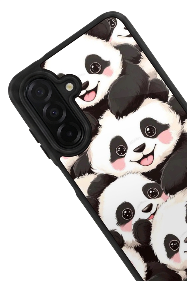 Samsung Galaxy A56 Uyumlu Panda Tasarımlı Glossy Premium Kılıf