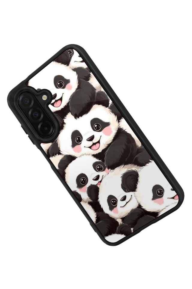 Samsung Galaxy A56 Uyumlu Panda Tasarımlı Glossy Premium Kılıf