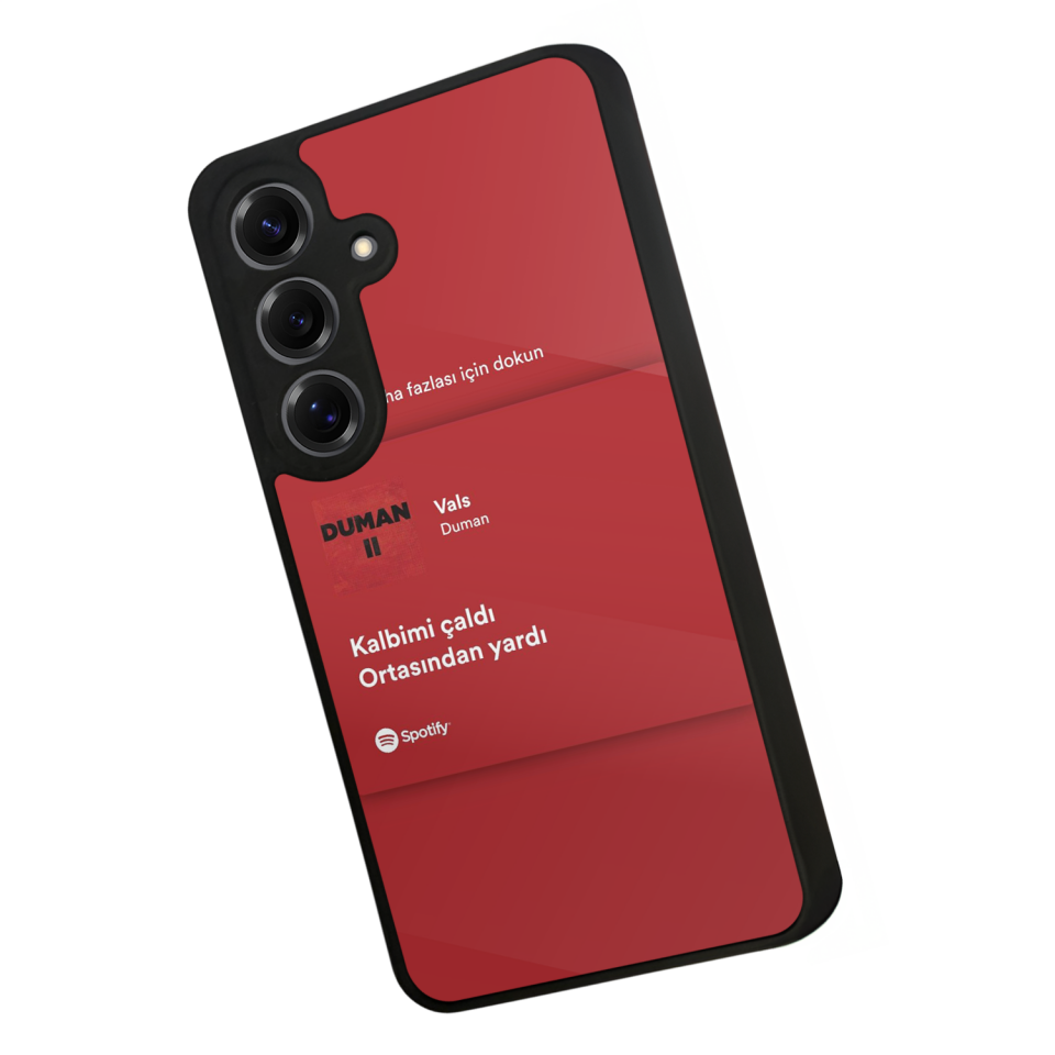 Samsung Galaxy S25 Uyumlu Sarki Sozleri Tasarımlı Glossy Premium Kılıf