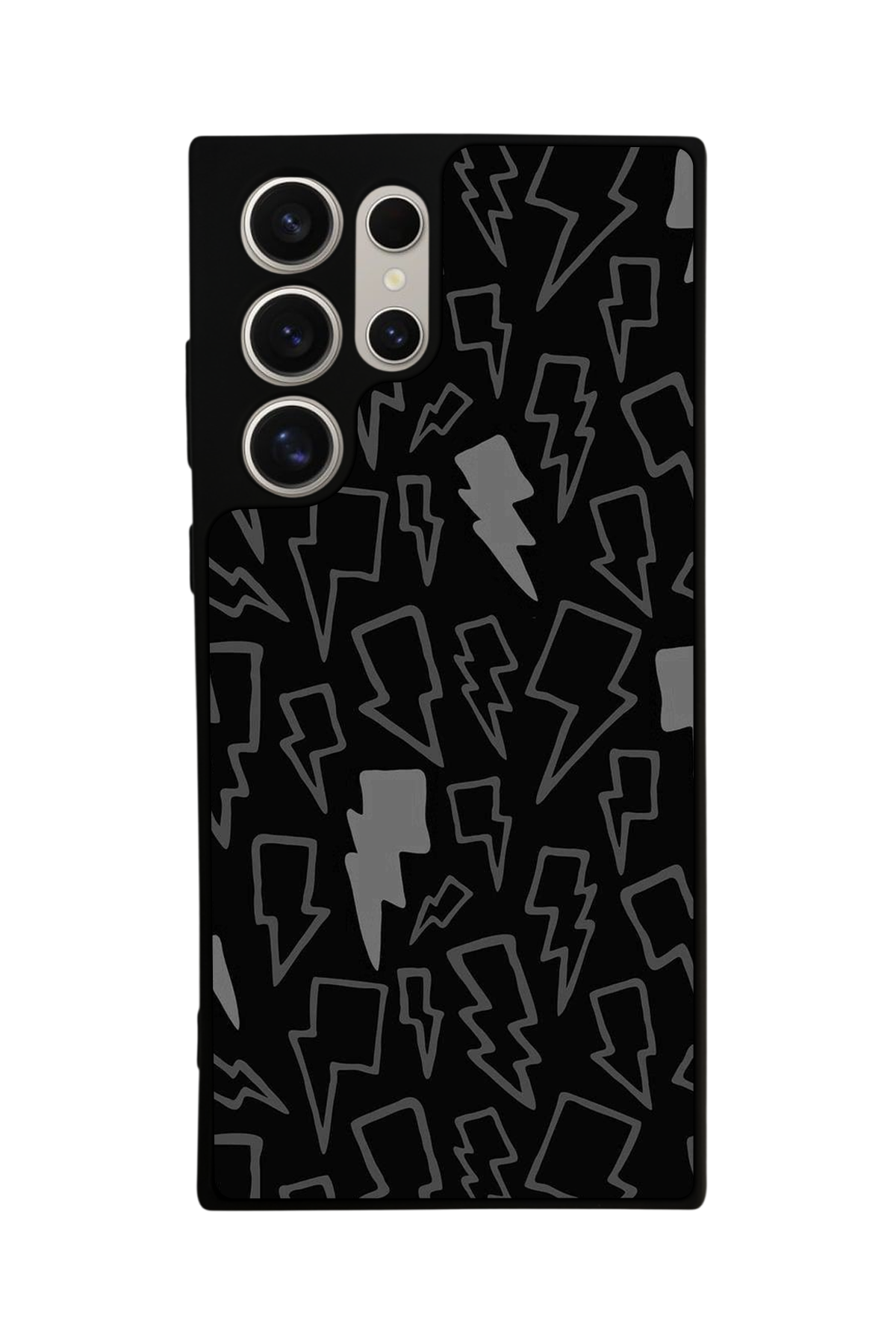 Samsung Galaxy S24 Ultra Uyumlu Simsek Tasarımlı Glossy Premium Kılıf