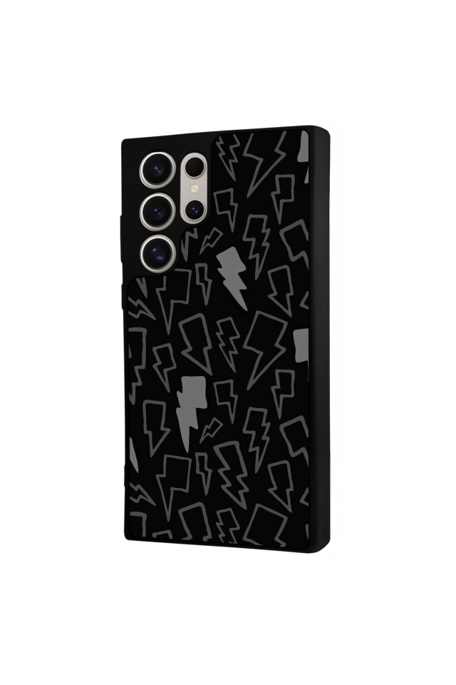 Samsung Galaxy S24 Ultra Uyumlu Simsek Tasarımlı Glossy Premium Kılıf