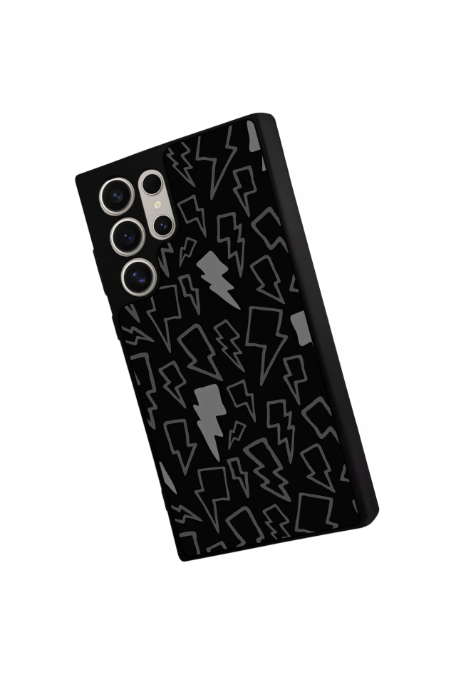 Samsung Galaxy S24 Ultra Uyumlu Simsek Tasarımlı Glossy Premium Kılıf