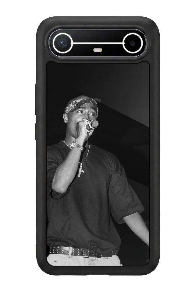 Tecno Spark Slim 5G Uyumlu Tupac Tasarımlı Glossy Premium Kılıf