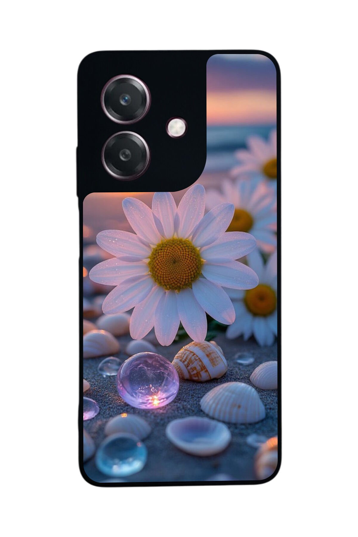 Oppo A3 5G Uyumlu Cicek Tasarımlı Glossy Premium Kılıf