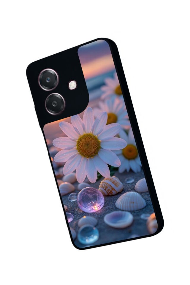 Oppo A3 5G Uyumlu Cicek Tasarımlı Glossy Premium Kılıf