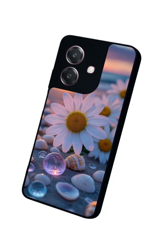 Oppo A3 5G Uyumlu Cicek Tasarımlı Glossy Premium Kılıf