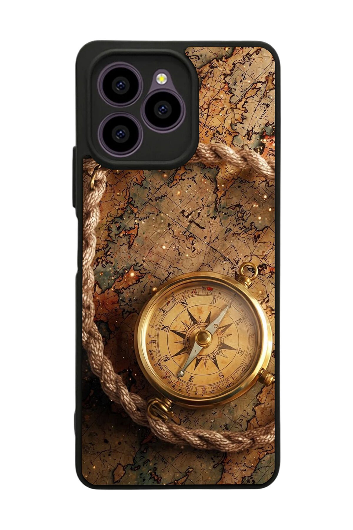 Omix X6 Uyumlu Pusula Tasarımlı Glossy Premium Kılıf