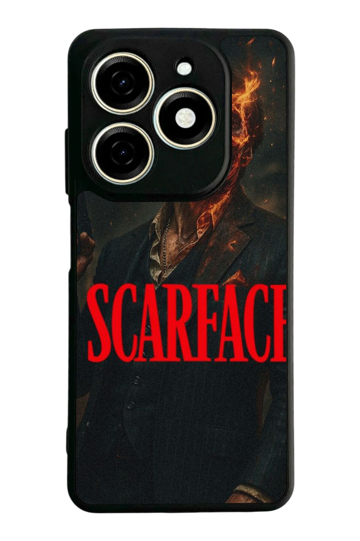 Infınıx Smart 8 Pro Uyumlu Scarface Tasarımlı Glossy Premium Kılıf