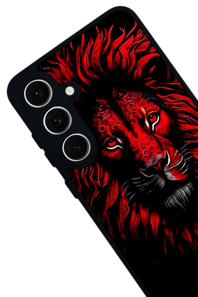 Samsung Galaxy A16 Uyumlu Aslan Tasarımlı Glossy Premium Kılıf