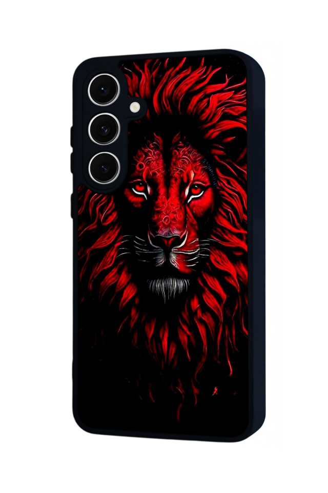 Samsung Galaxy A16 Uyumlu Aslan Tasarımlı Glossy Premium Kılıf