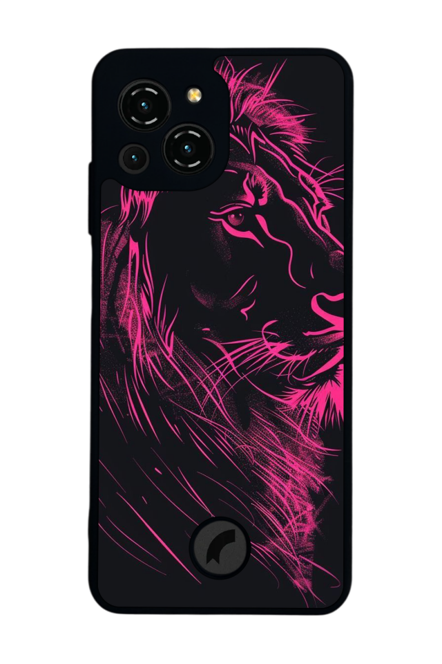 Reeder S23 Pro Max Uyumlu Aslan Tasarımlı Glossy Premium Kılıf