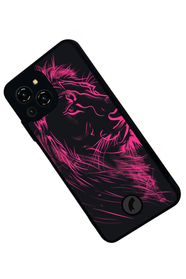 Reeder S23 Pro Max Uyumlu Aslan Tasarımlı Glossy Premium Kılıf