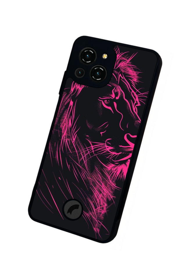 Reeder S23 Pro Max Uyumlu Aslan Tasarımlı Glossy Premium Kılıf