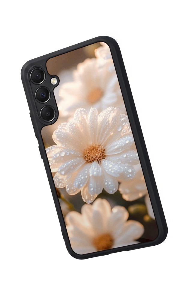 Samsung Galaxy M34 Uyumlu Cicek Tasarımlı Glossy Premium Kılıf