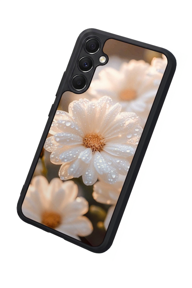 Samsung Galaxy M34 Uyumlu Cicek Tasarımlı Glossy Premium Kılıf