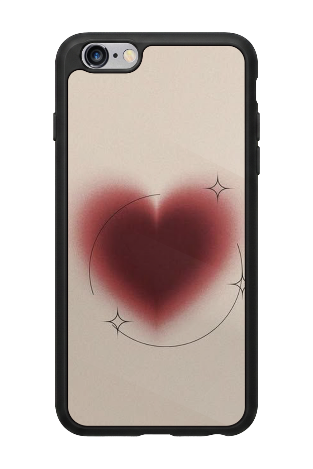 iPhone 6s Plus Uyumlu Kalp Love Tasarımlı Glossy Premium Kılıf