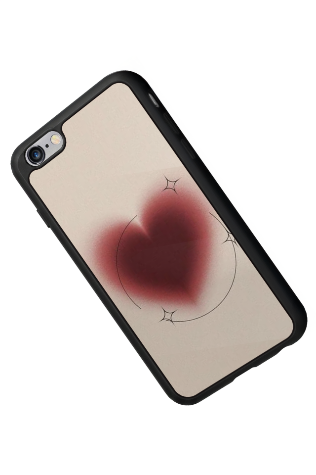 iPhone 6s Plus Uyumlu Kalp Love Tasarımlı Glossy Premium Kılıf