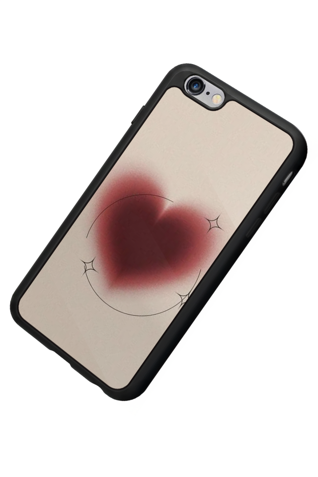 iPhone 6s Plus Uyumlu Kalp Love Tasarımlı Glossy Premium Kılıf