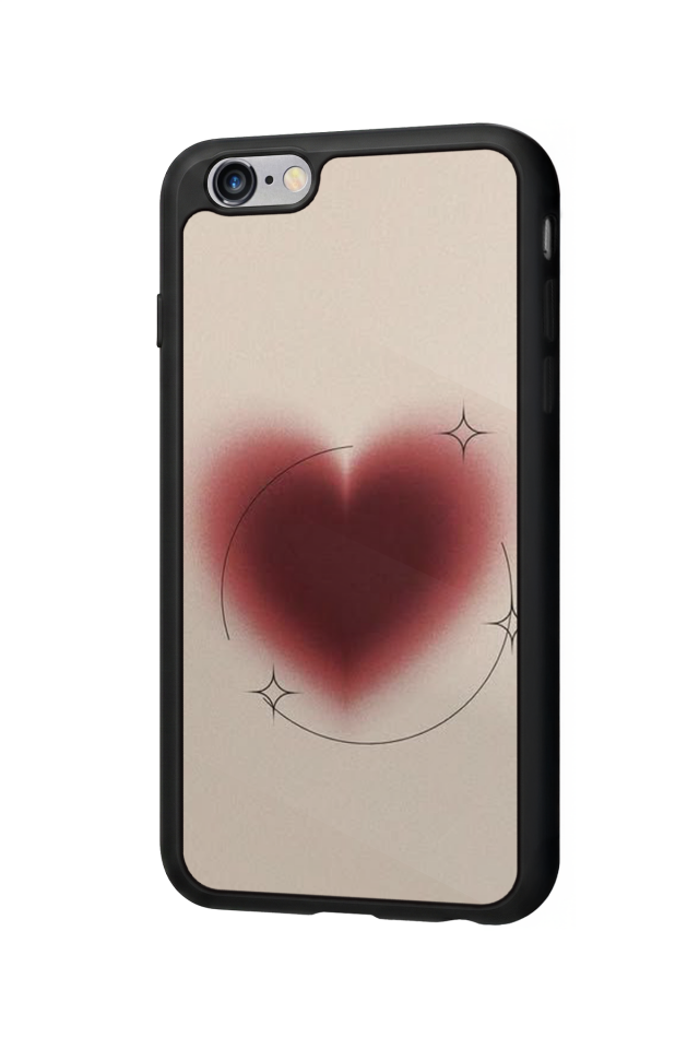 iPhone 6s Plus Uyumlu Kalp Love Tasarımlı Glossy Premium Kılıf